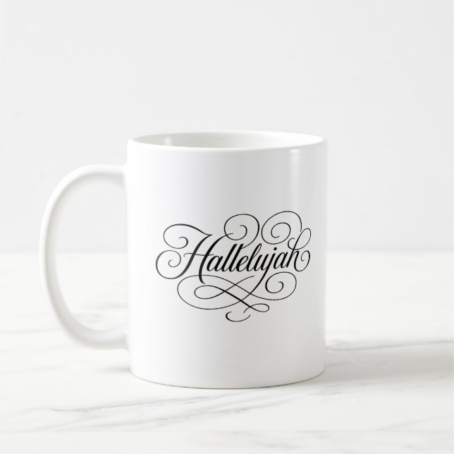 Taza De Café Hallelujah Monogram (Izquierda)