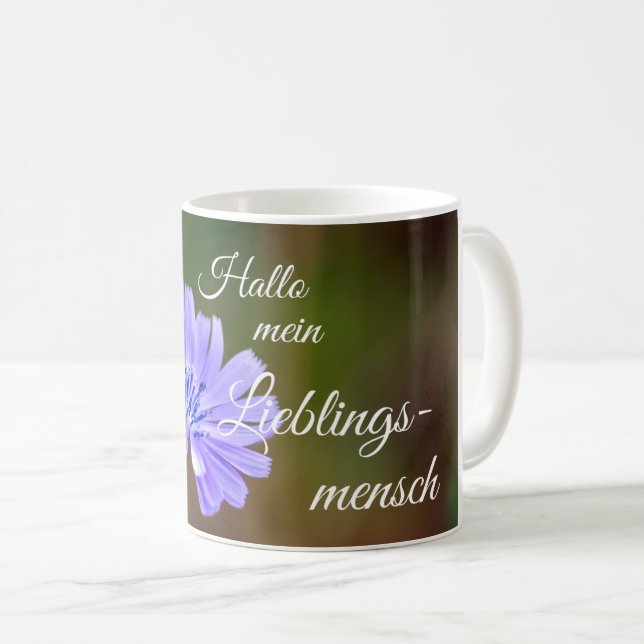 Taza De Café ¡Hallo mein Lieblingsmensch! (Anverso derecho)