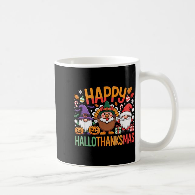 Taza De Café Hallothanksmas Dental Istant Funny Tooth Christmas (Derecha)