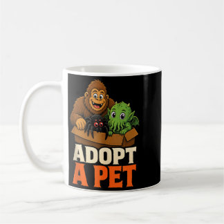 Taza De Café Halloween Adopta una Mascota Monstruo Pie Grande A