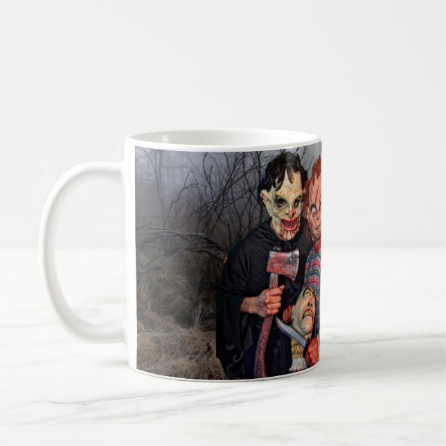 Taza De Café Halloween atemorizante. (Izquierda)