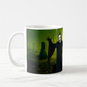 Taza De Café Halloween atemorizante.