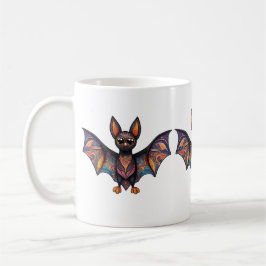 Taza De Café Halloween Bat Alebrije