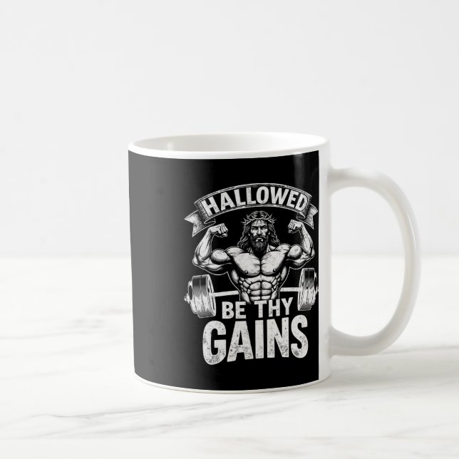 Taza De Café Halloween Be Thains Gana Gimnasio Cristiano de ent (Derecha)