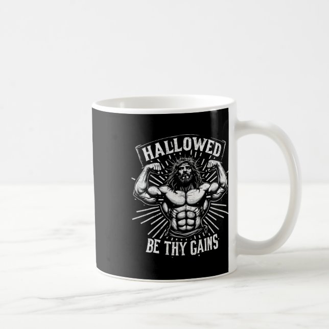 Taza De Café Halloween Be Thains Gana Gimnasio Cristiano de ent (Derecha)