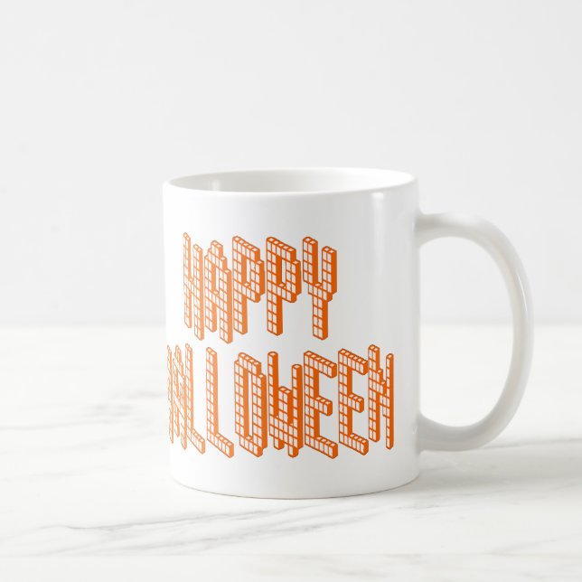 Taza De Café Halloween Blox Textos (Derecha)