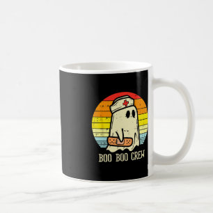 Taza De Café Halloween Boo Boo Crew Fantasma Enfermera Retro Ha
