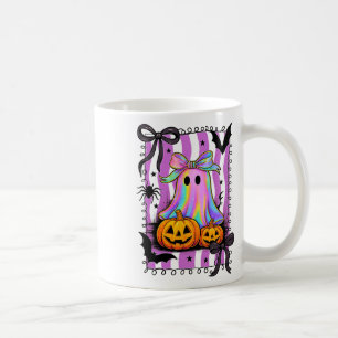 Taza De Café Halloween Bow Shirt Cute Skull Calabaza Dulce