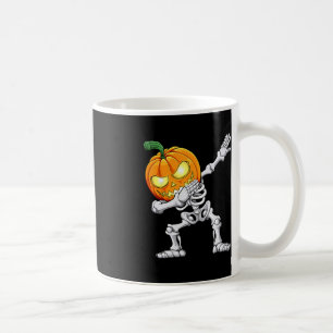 Taza De Café Halloween Boys Dabbing Skeleton Scary Pumpkin Jack