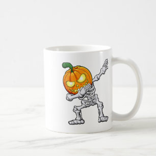 Taza De Café Halloween Boys Dabbing Skeleton Scary Pumpkin Jack