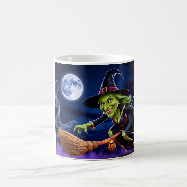 Taza De Café Halloween/Bruja Café Mug (Centro)