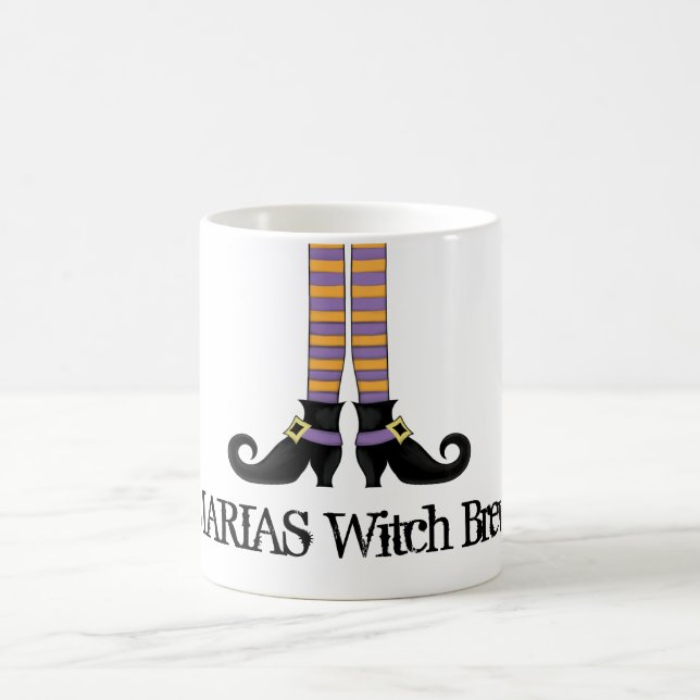 Taza De Café Halloween Brujas Cute Sencillos Zapatos Whimsicale (Centro)