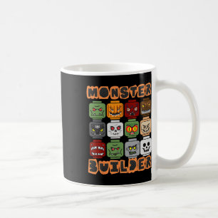 Taza De Café Halloween Building Licks Monster Builder Brick He