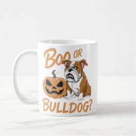 Taza De Café Halloween, Bulldog personalizado: Arte pop