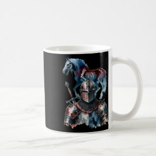 Taza De Café Halloween Caballeros Medievales Caballos Knight Ho