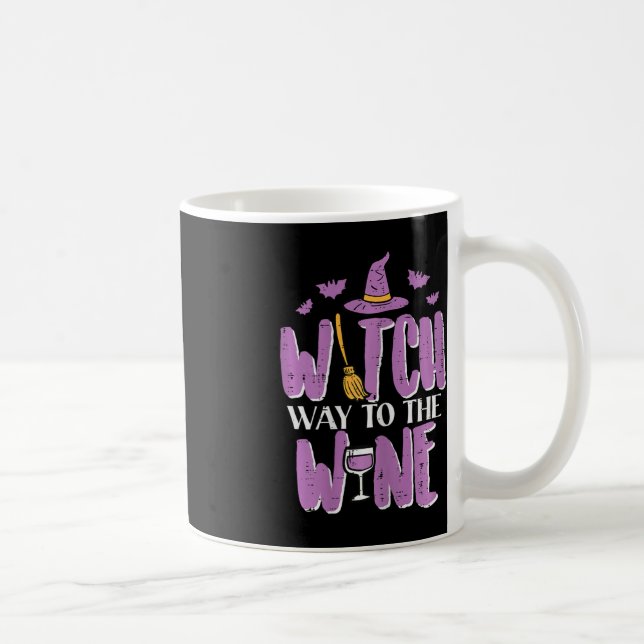 Taza De Café Halloween Camino Bruto A La Divertida Madre Fiesta (Derecha)