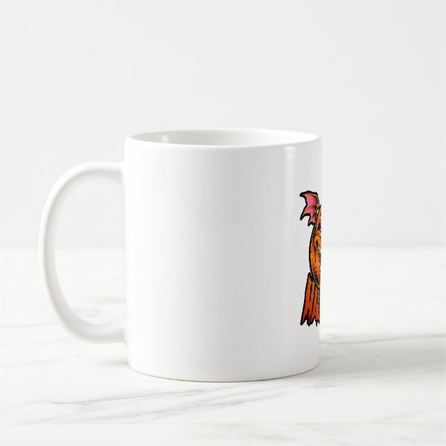 Taza De Café halloween camiseta de calabaza (Izquierda)