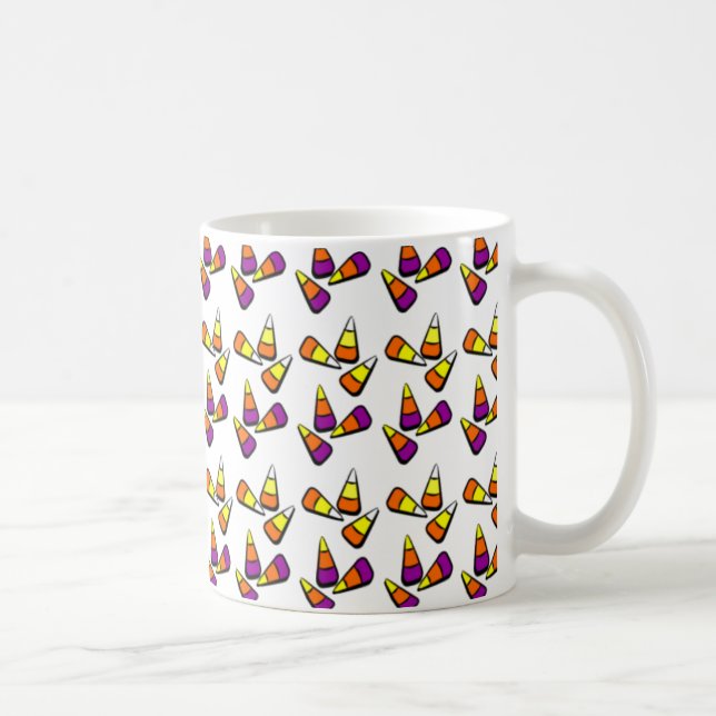 Taza De Café Halloween Candy Corn Coffee Mug (Derecha)