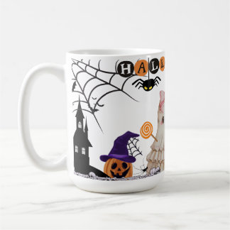 Taza De Café Halloween Ceramic Mug, Halloween Ghost Mug