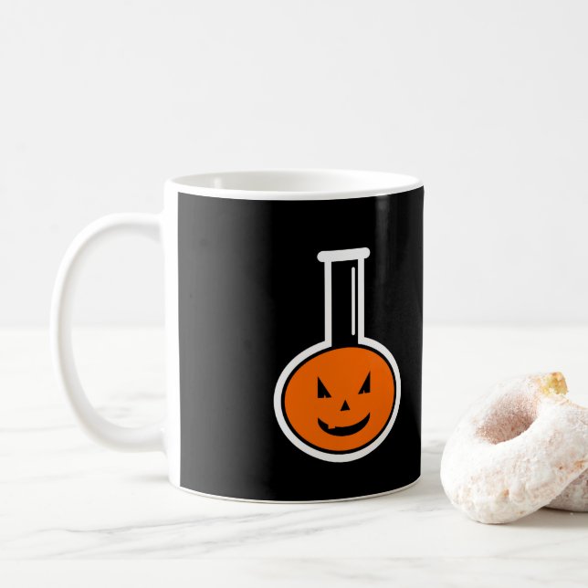 Taza De Café Halloween Chemistry Coffee Mug (Con donut)