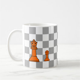 Taza De Café Halloween Chess King y Pawn