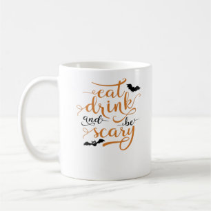 Taza De Café Halloween Come Come Y Sé Espantoso Creativo Casual