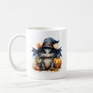 Taza De Café Halloween con color de agua personalizado para beb