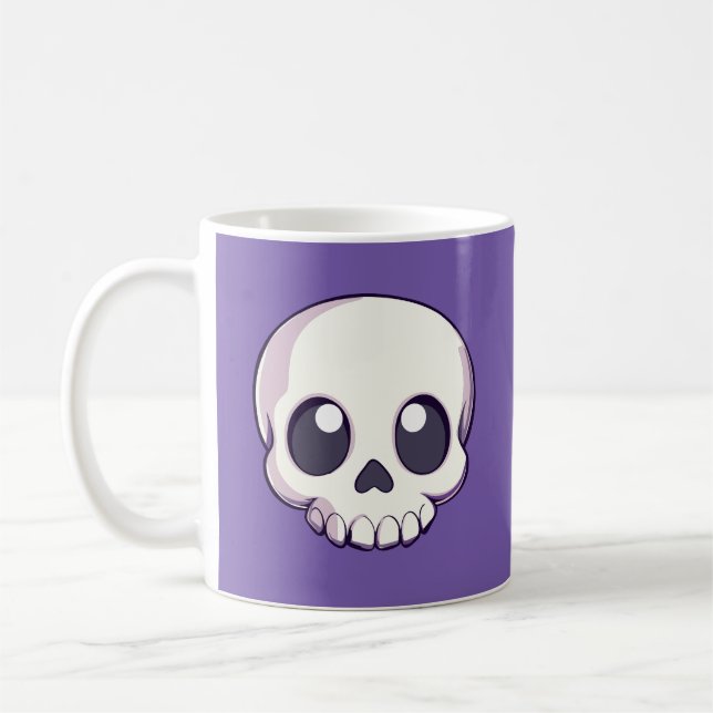 Taza De Café Halloween con el cráneo del Personalizado (Izquierda)