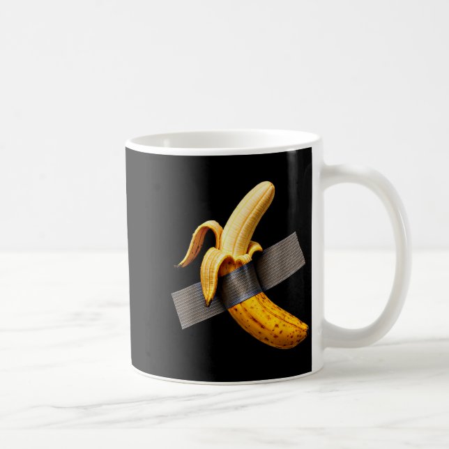 Taza De Café Halloween Costume Peeled Banana Funny Duct Tape Ba (Derecha)