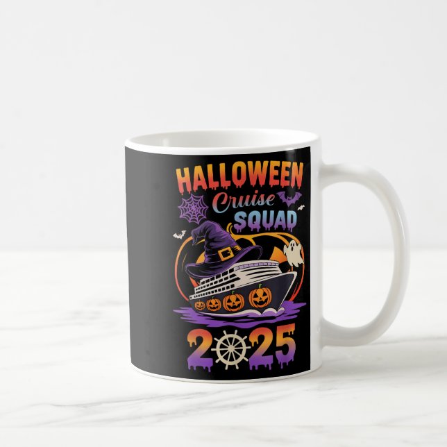 Taza De Café Halloween Cruise Squad 2025 Matching Cruising Crew (Derecha)