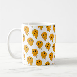Taza De Café Halloween Cute pequeños naranjas fantasmas 👻 BG b