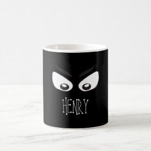 Taza De Café Halloween Cute Spooky Ghost Eyes Whimsical