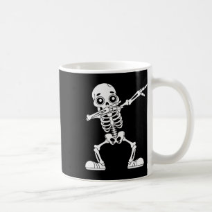 Taza De Café Halloween Dabbing Skeleton Skull Men Boys Te