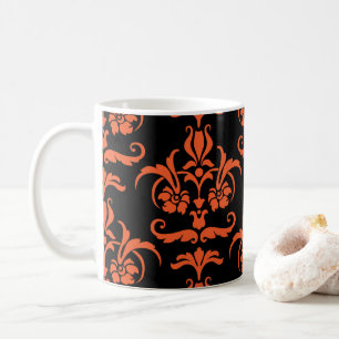Taza De Café Halloween Damask 01 Coffee Mug