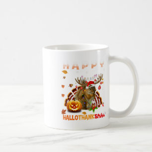 Taza De Café Halloween De Ardilla Y Feliz Hallo De Navidad