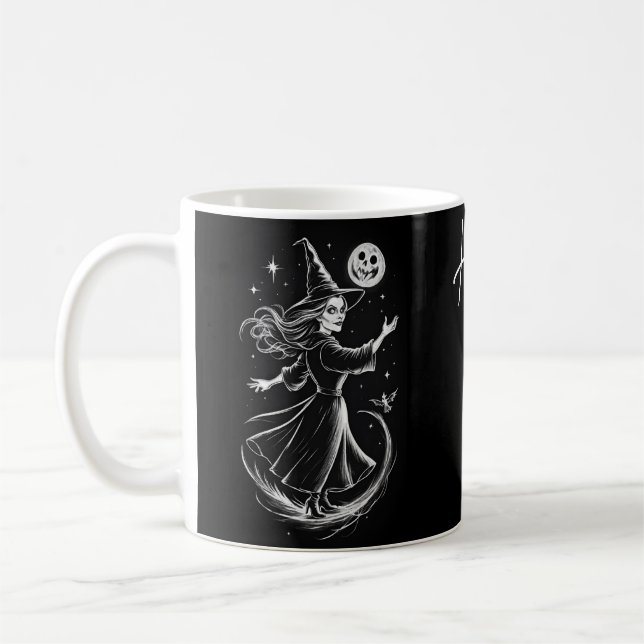 Taza De Café Halloween de bruja de pocus hocus (Izquierda)