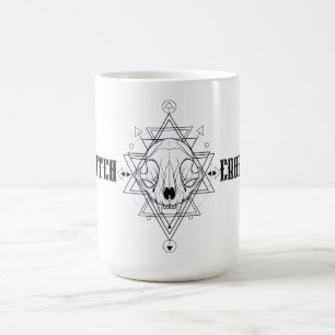 Taza De Café Halloween de Brujería Bull Skull