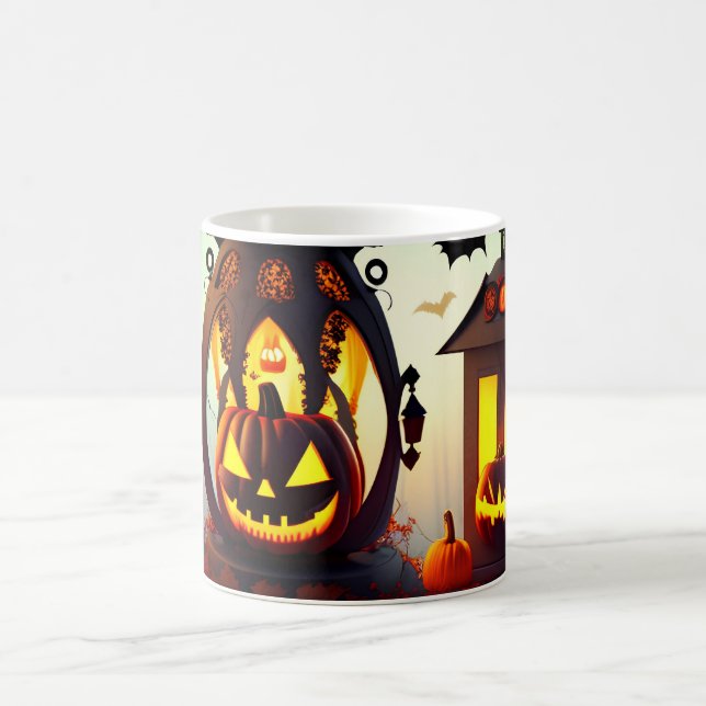 Taza De Café Halloween de Calabaza Forestal de Maravilla Person (Centro)