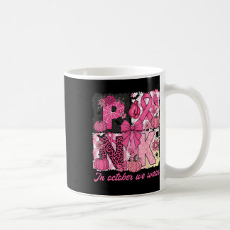 Taza De Café Halloween De Concienciación Sobre El Cáncer De Mam