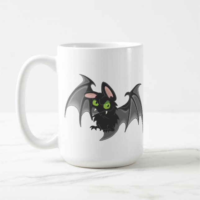 Taza De Café Halloween de Cute Bat and Spider (Izquierda)