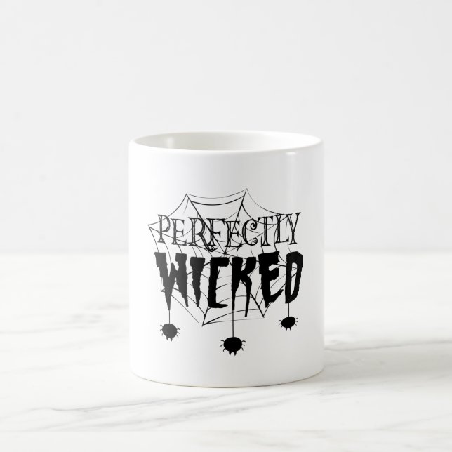 Taza De Café Halloween de Guay perfectamente malvado (Centro)