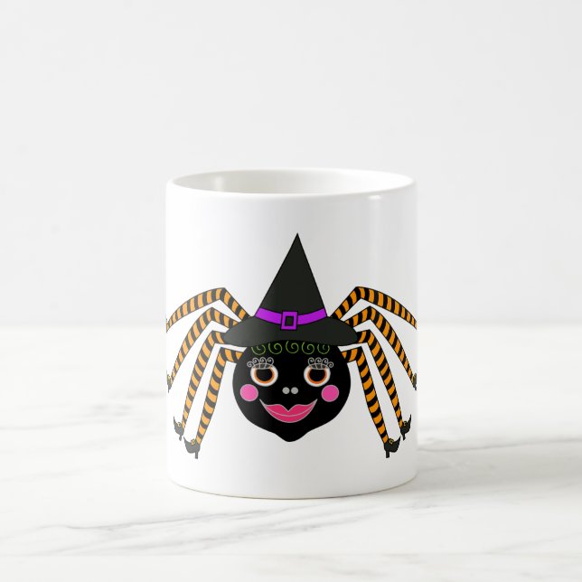 Taza De Café Halloween de la bruja araña (Centro)