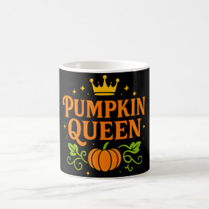 Taza De Café Halloween de la Reina de la Calabaza