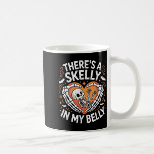 Taza De Café Halloween De Las Mujeres De Skeleton De Mi Belly