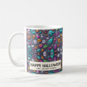 Taza De Café Halloween de pequeños monstruos adorables