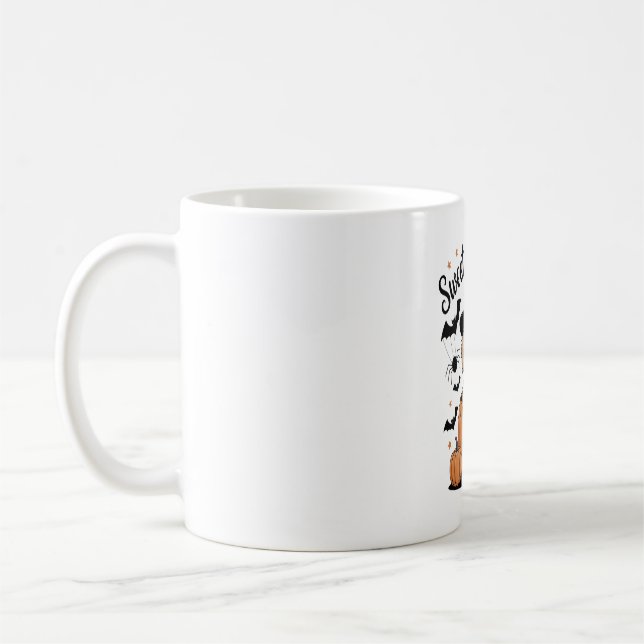 Taza De Café Halloween de perro dulce y fantasmagórico (Izquierda)