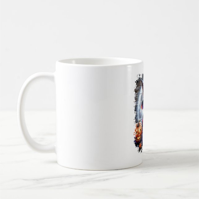 Taza De Café Halloween de Perro Terrier de Escocia (Izquierda)