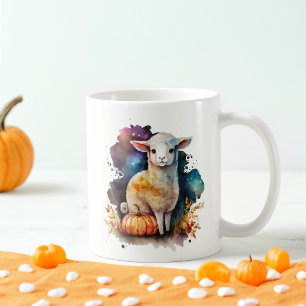 Taza De Café Halloween del Cordero acuático