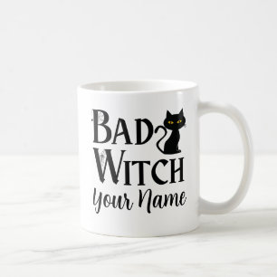 Taza De Café Halloween del gato negro salvaje