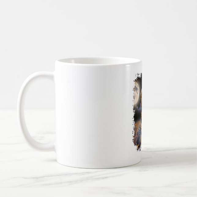 Taza De Café Halloween del perro Goldendoodle (Izquierda)